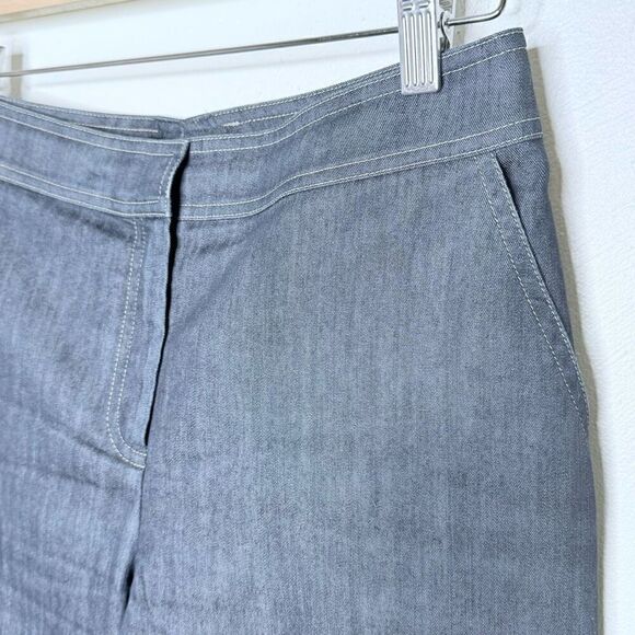 St. John Black Label Dark Wash Flat Front Straight Leg Denim - Women’s US 8 - Picture 3 of 7